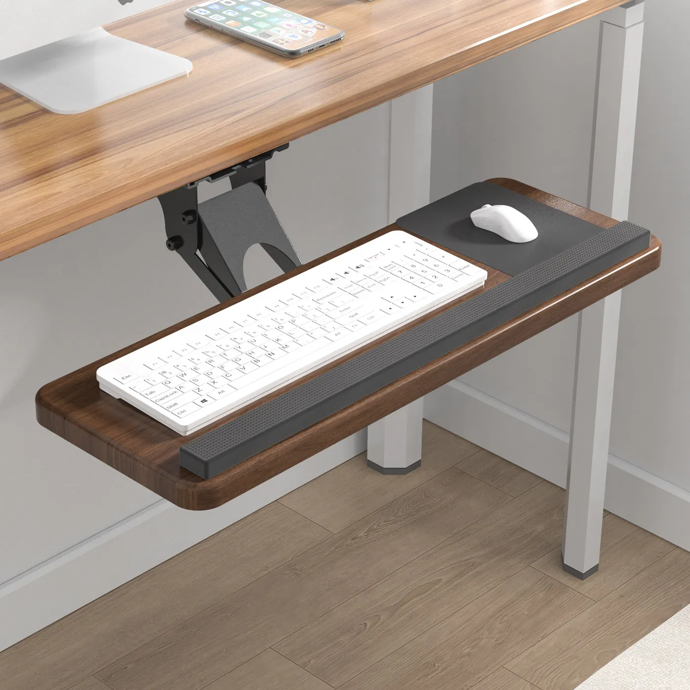 Keyboard Tray Under Desk - Plateau pour clavier sous le bureau,