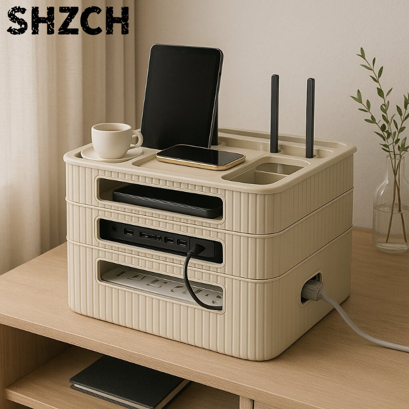 Home Office Box - Boîte de rangement pour routeur WiFi,