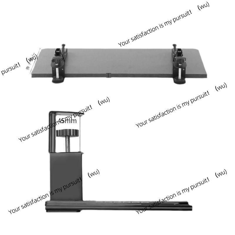 Keyboard Tray Under Desk - Support de clavier d'ordinateur sans poinçonnage,