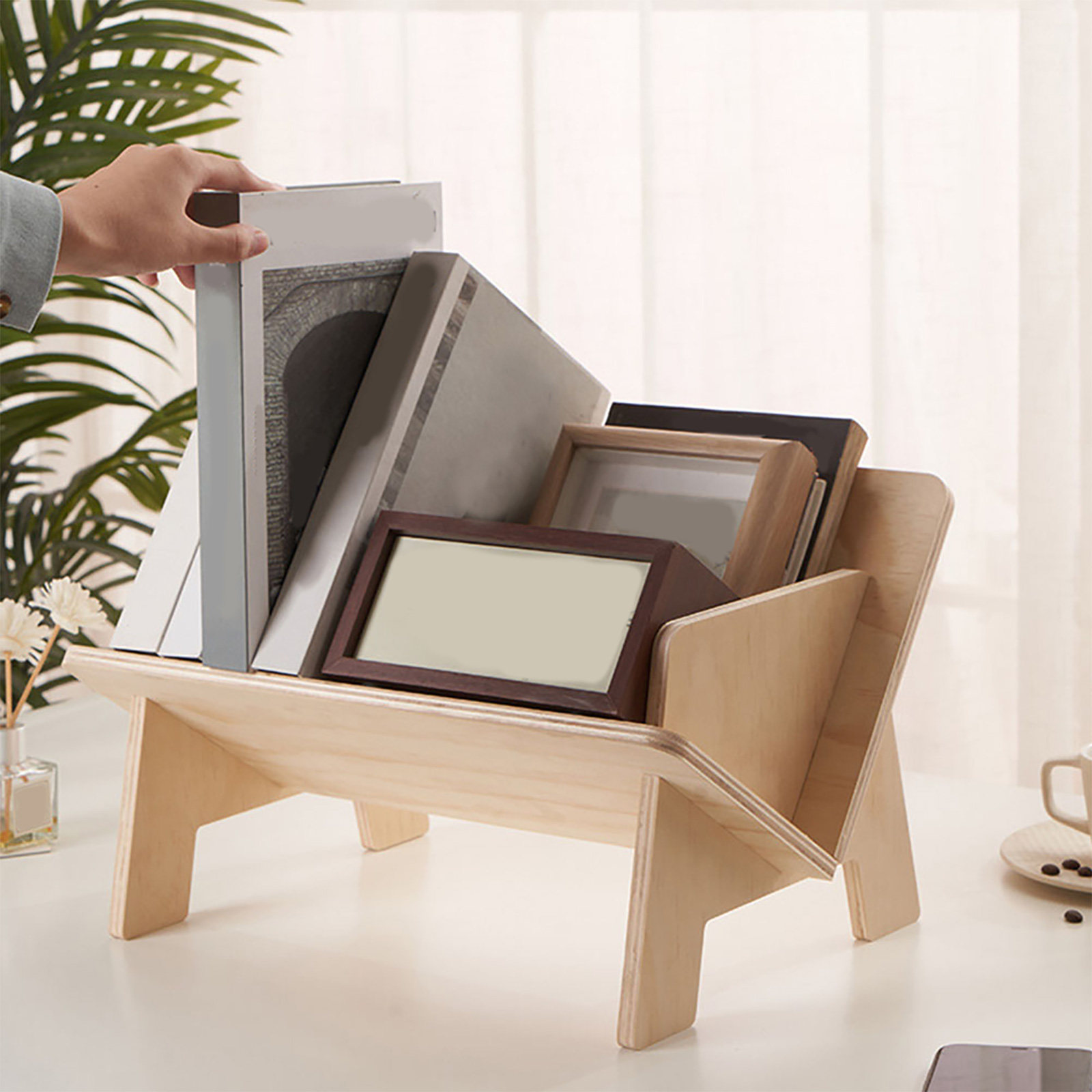 Home Office With Bookshelves - Étagère à livres en bois pour