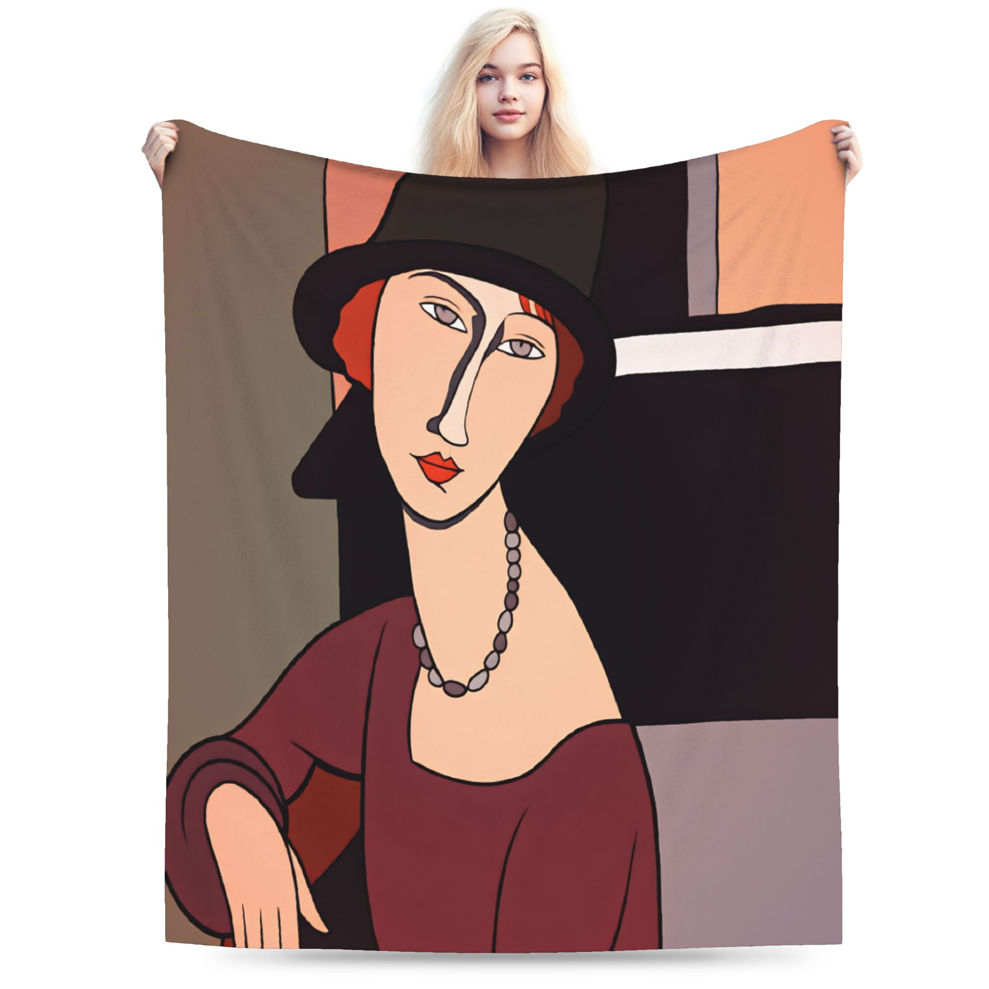 Home Office Trend - Couverture Chaude et Confortable Amadeo Modigliani,