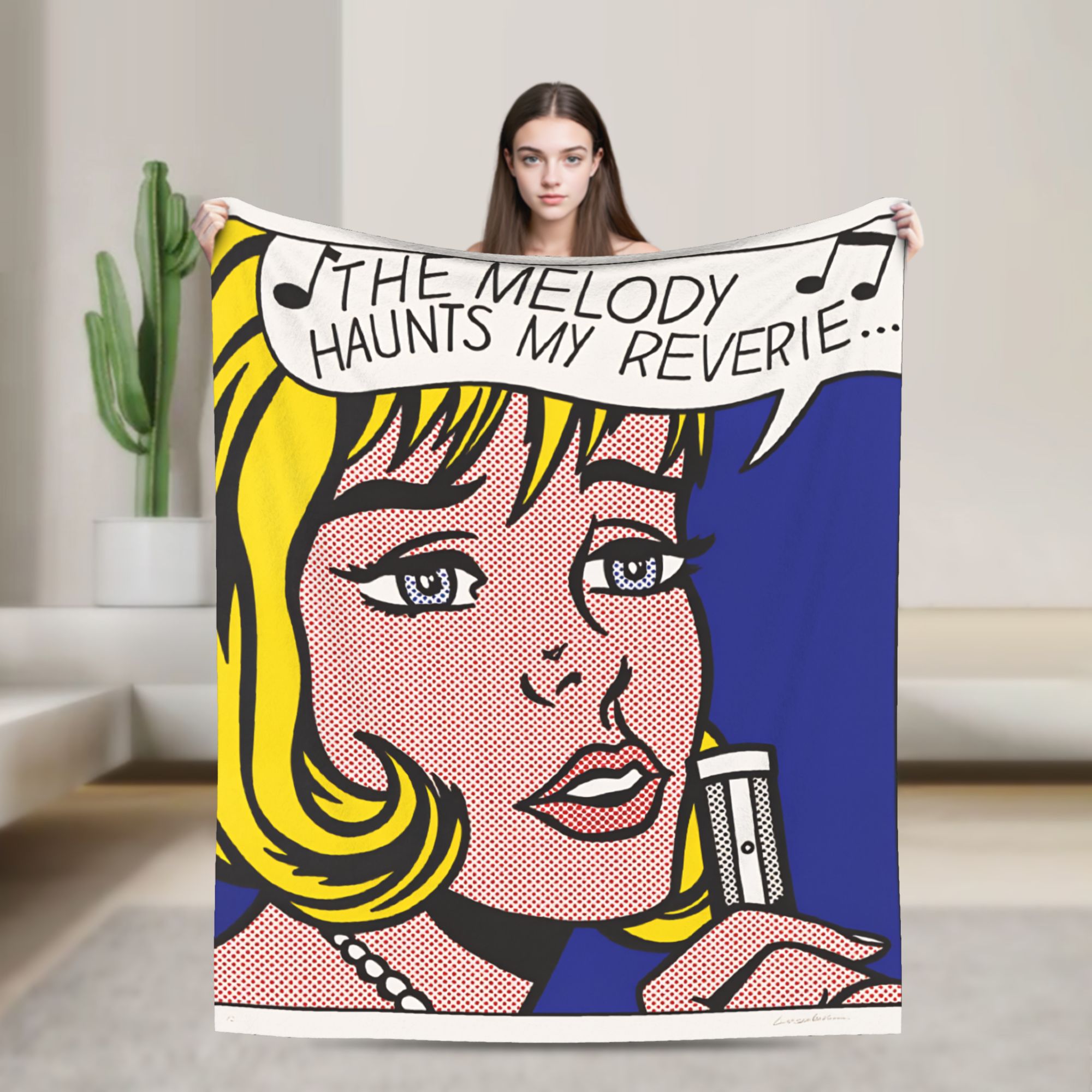 Home Office Trend - Couverture Roy Lichtenstein Pop Art de