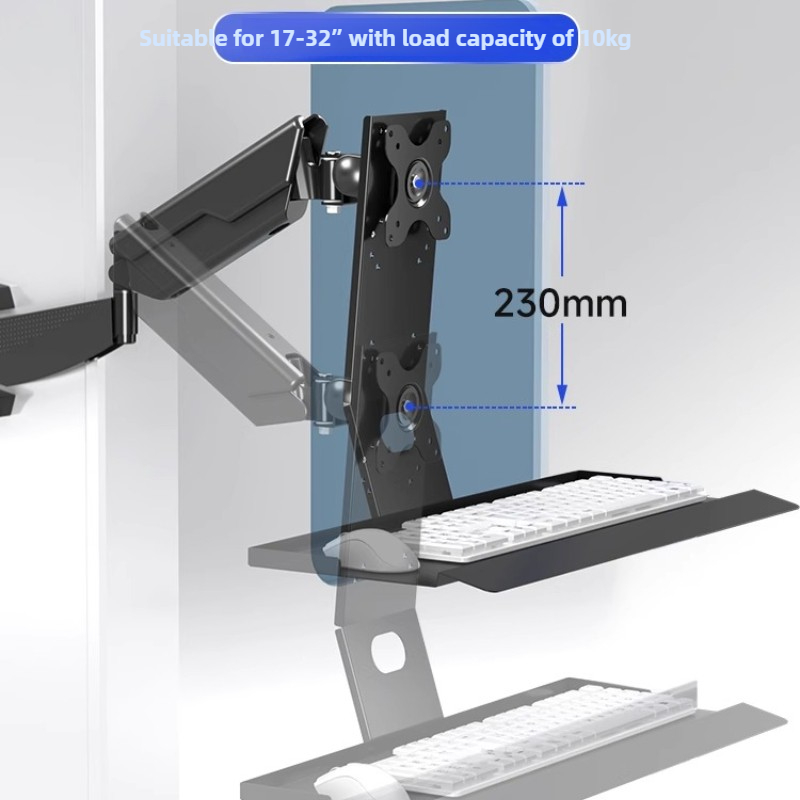 Keyboard Tray Under Desk - Support de montage pour moniteur robuste,