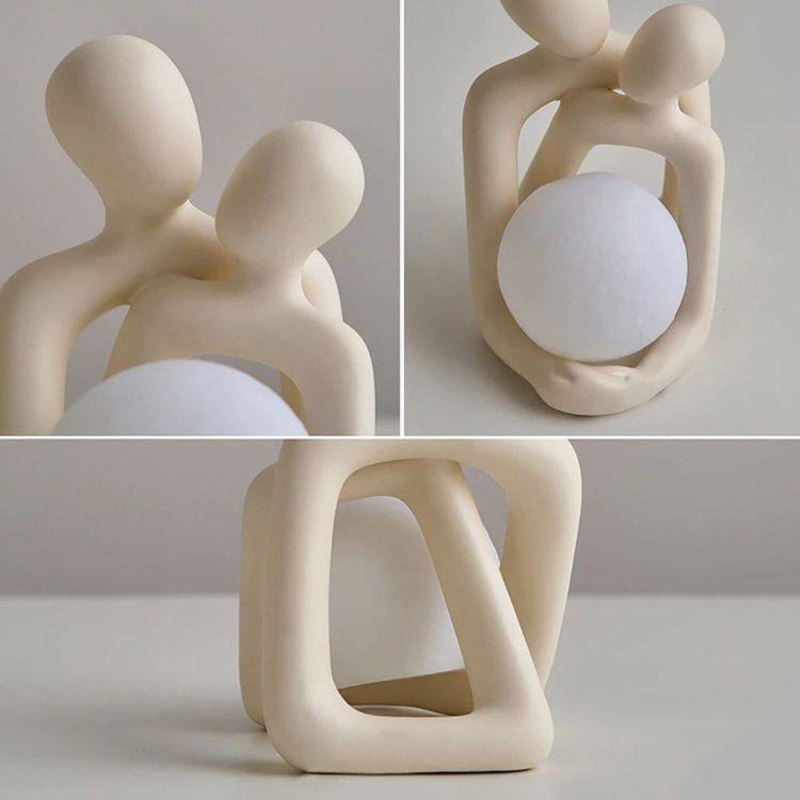 Heartwskins-Statue en résine d - Home Office With Bookshelves avis et prix