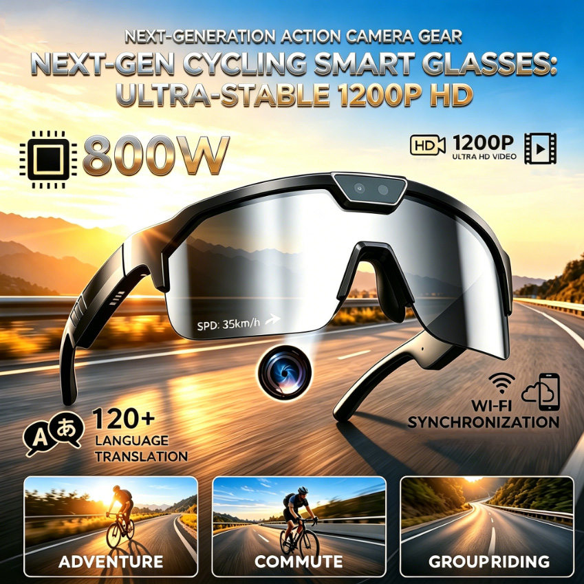 Lunettes de cyclisme 2026 avec - Webcam Hd 1080P avis et prix