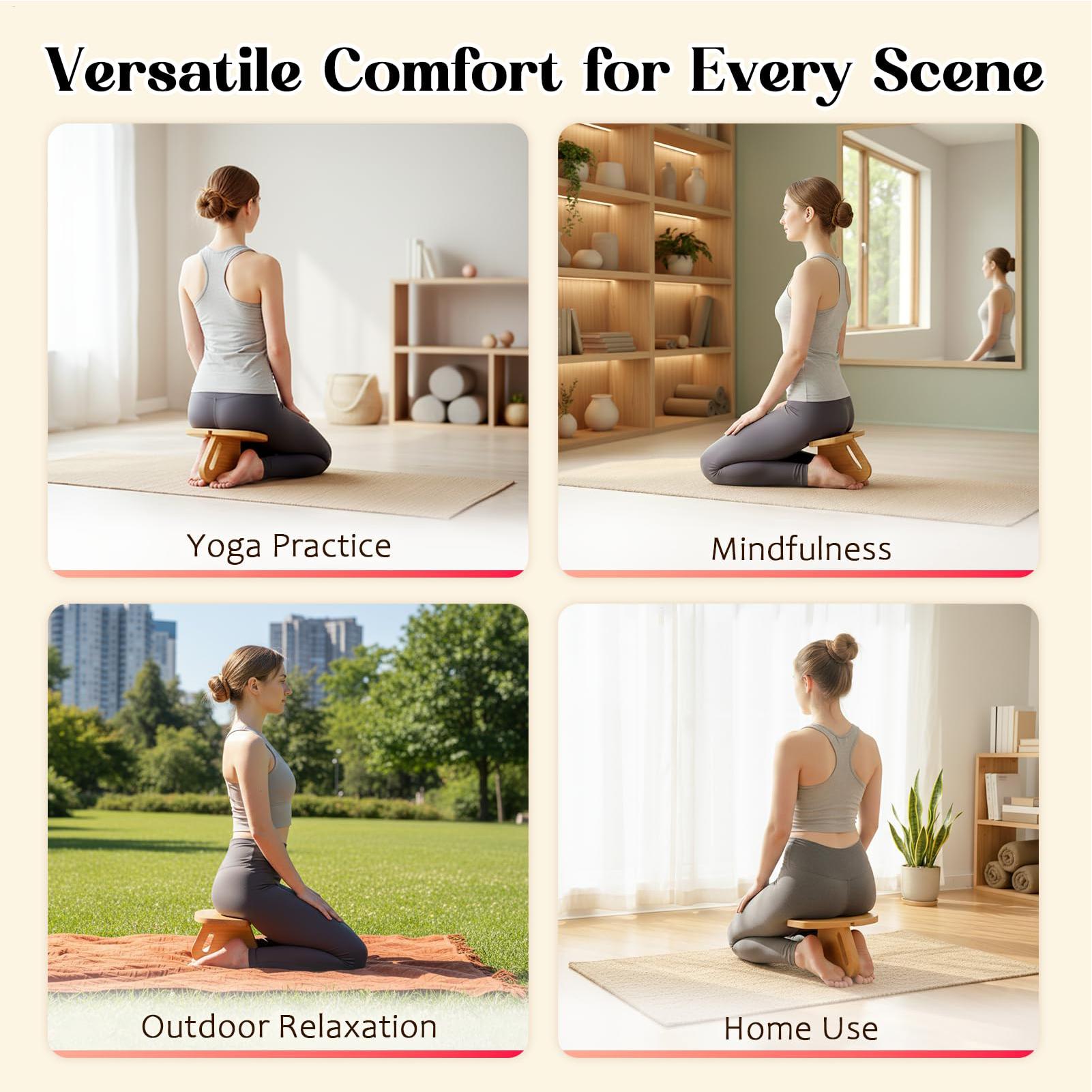 Tabouret de prière en bois, ba - Home Office Yoga Room avis et prix