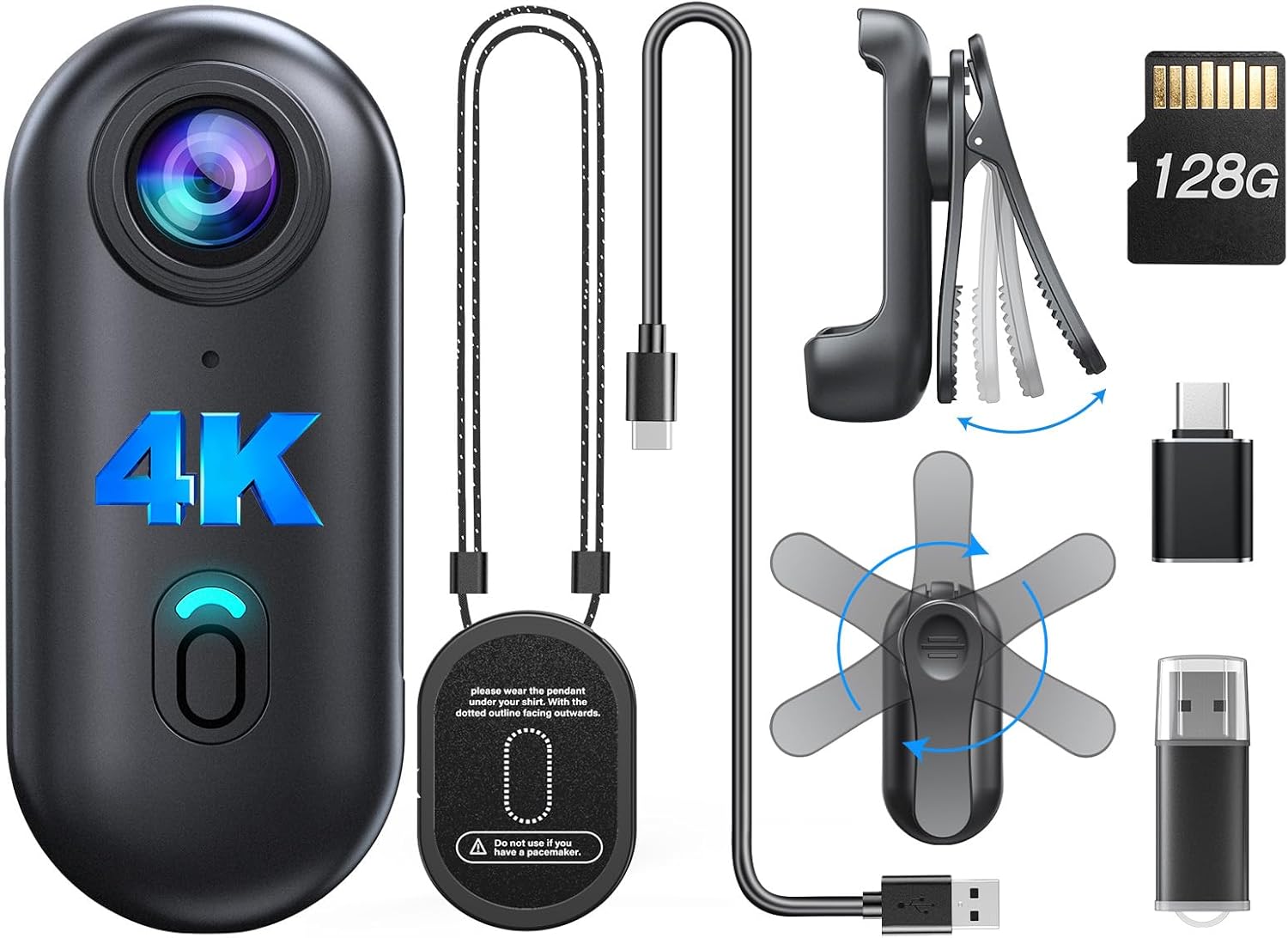 BOBLOV W4 Mini Caméra Corporel - Webcam Hd 1080P avis et prix