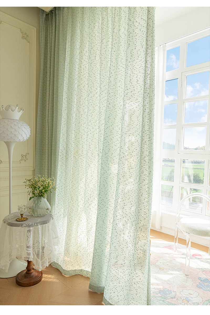 Rideau brodé classique françai - Home Office Yoga Room avis et prix