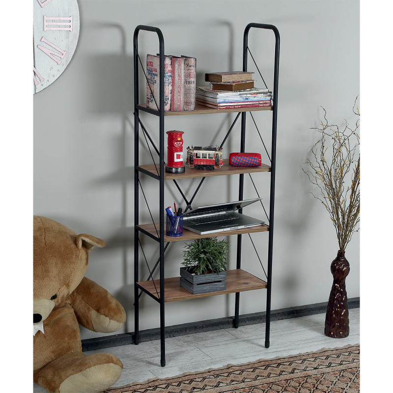 Étagère à livres en bois avec  - Home Office With Bookshelves avis et prix