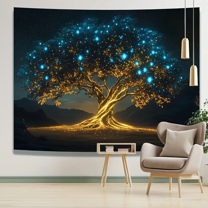 VIKAMA Tapisserie murale lumin - Home Office Yoga Room avis et prix