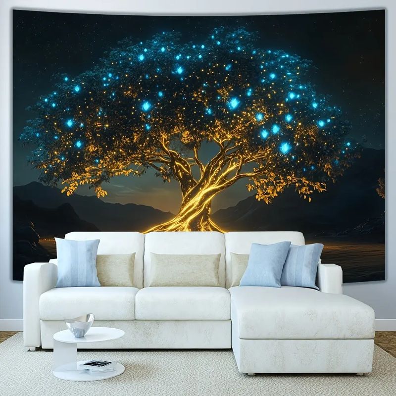 VIKAMA Tapisserie murale lumin - Home Office Yoga Room avis et prix