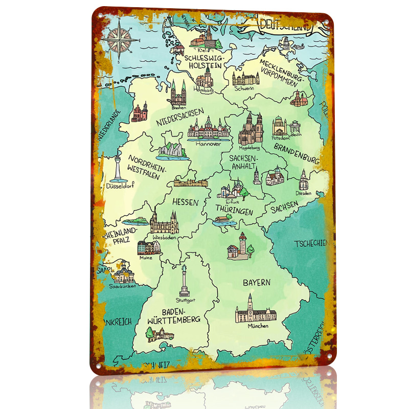 Affiche murale en métal textur - Home Office Deutschland avis et prix