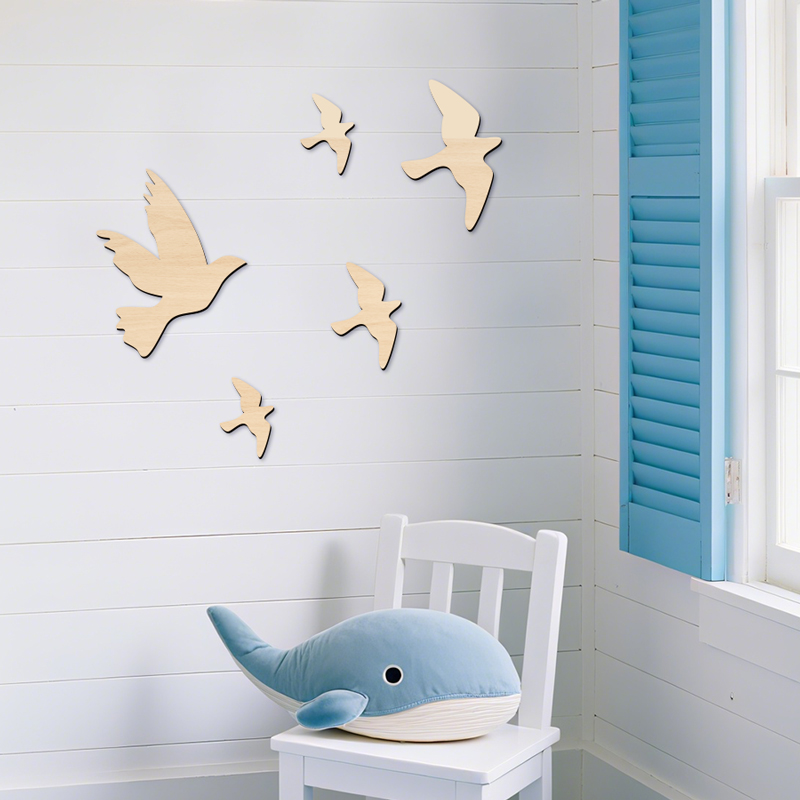 Panneau en bois d'oiseaux vola - Home Office Yoga Room avis et prix