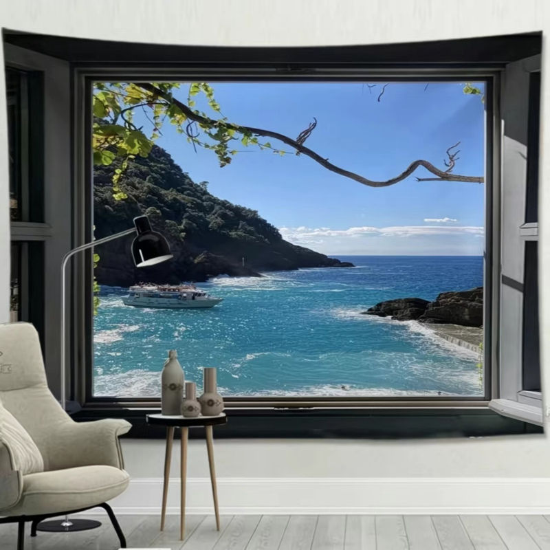 VIKAMA Tapisserie Anime Window - Home Office Yoga Room avis et prix